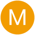 M circled